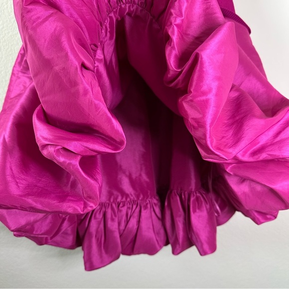 SIMKHAI Kenny Ribbed Bubble Mini Pink Dress SZ M - Picture 8 of 11